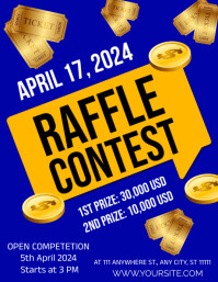 Service Raffle Flyer Raffle contest flyers Template | PosterMyWall
