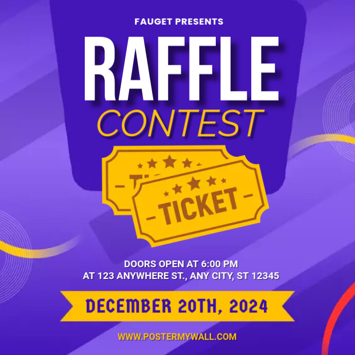 Raffle Contest Instagram Post Template | PosterMyWall