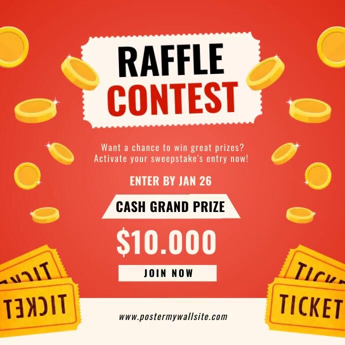 Raffle Contest Instagram Post Template | PosterMyWall
