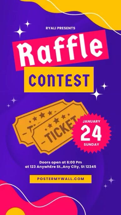 Raffle Contest Instagram Story Template | PosterMyWall