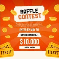 Raffle Contest Announcement Ads Template | PosterMyWall