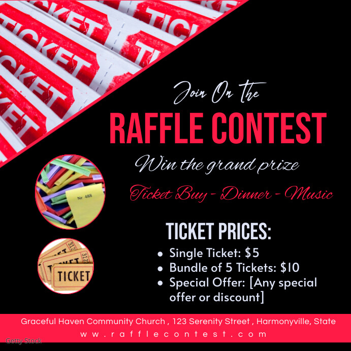 Dual Raffle Draw Raffle contest raffle draw flyer , raffle fly Template | PosterMyWall