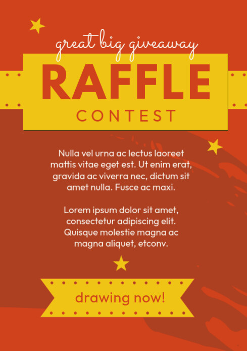 Border Design Raffle Raffle Contest Template | PosterMyWall