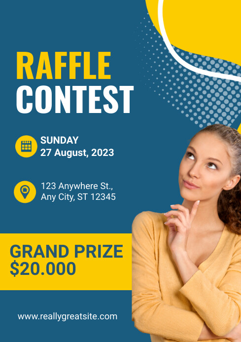 RAFFLE CONTEST TEMPLATE | PosterMyWall