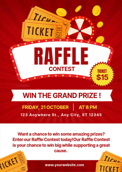 raffle contest template | PosterMyWall