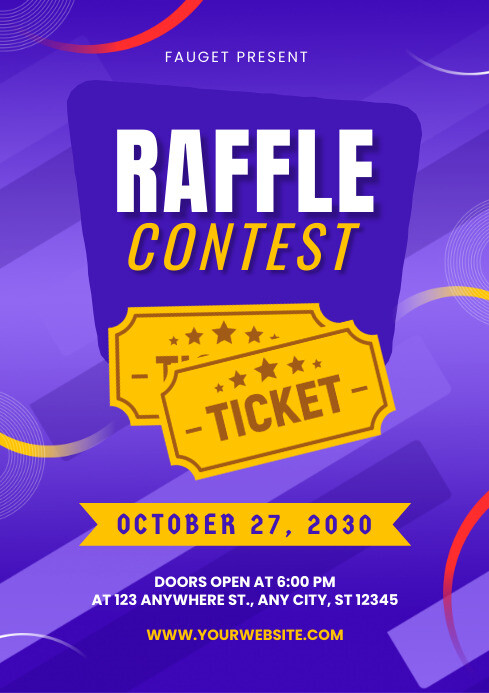 raffle contest template | PosterMyWall
