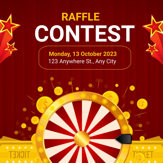Raffle contest template | PosterMyWall