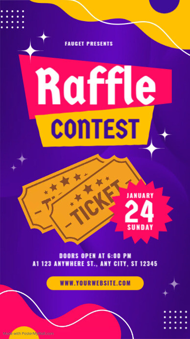 raffle contest template | PosterMyWall