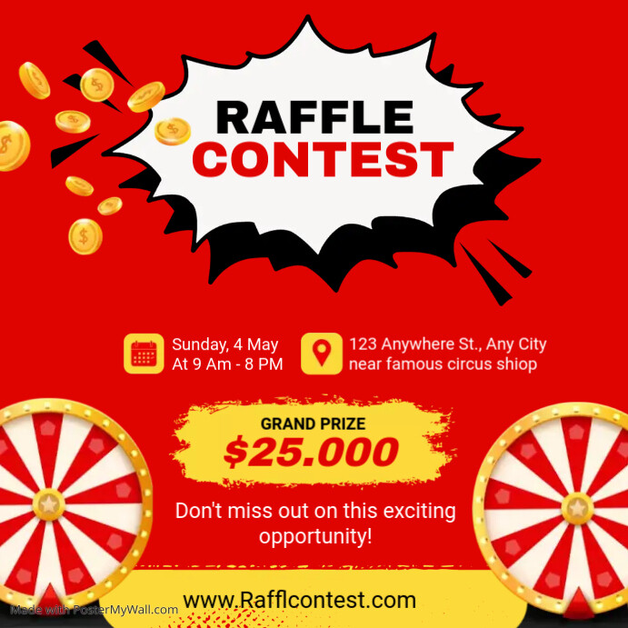 Copy of Raffle contest template | PosterMyWall