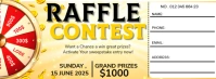 raffle contest ticket Facebook-Cover template