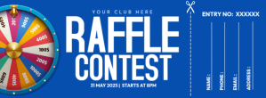 Raffle Contest Ticket Fotografia de capa do Facebook template