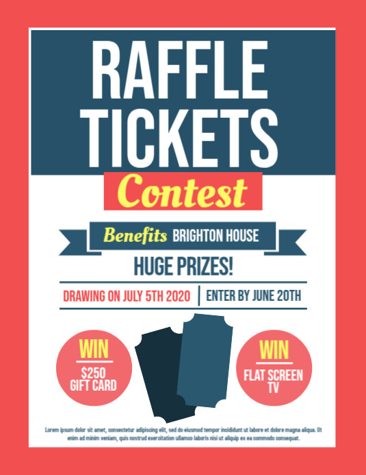 Sample Raffle Teasers Raffle Template | PosterMyWall