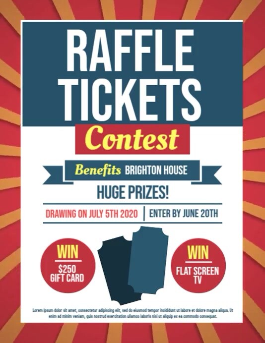 Raffle Poster Template