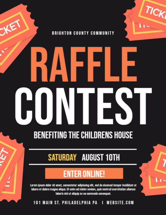 Raffle Template PosterMyWall