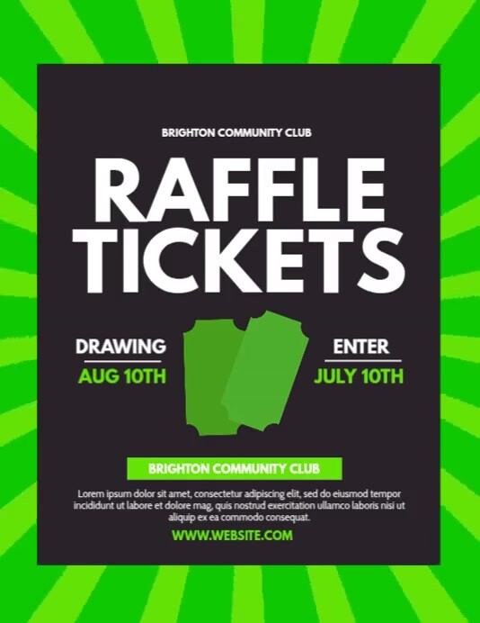 Raffle Template PosterMyWall