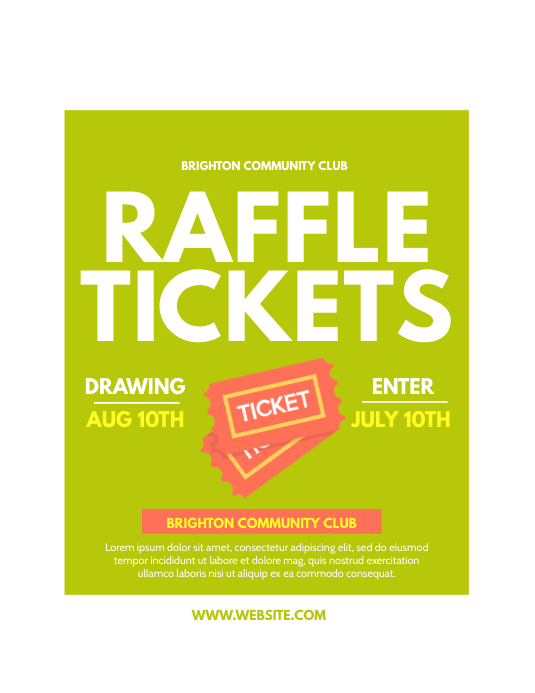 Raffle Template | PosterMyWall
