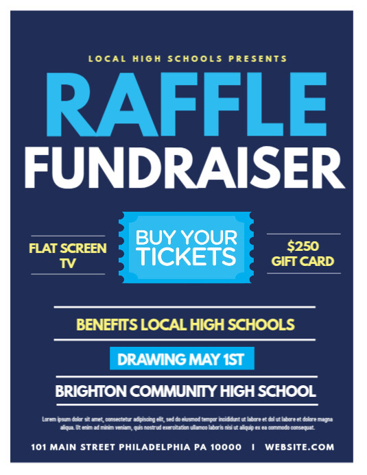 Raffle Example Letters Raffle Template | PosterMyWall