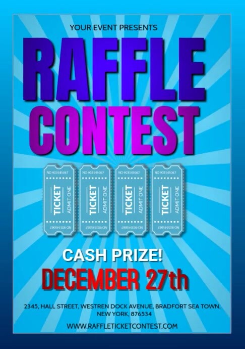 Raffle Draw,Raffle Contest A3 Template | PosterMyWall
