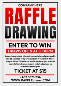 raffle drawing A6 template