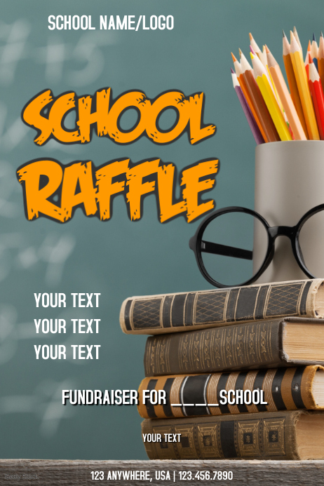 School Raffle Drawing Copy of RAFFLE DRAWING | PosterMyWall
