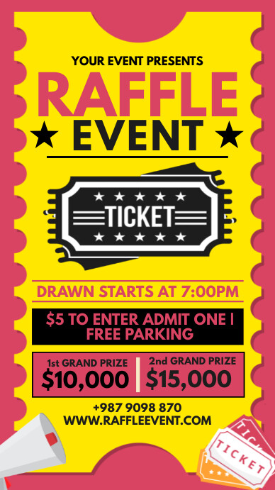 Join Our Raffle Event Raffle event Template | PosterMyWall