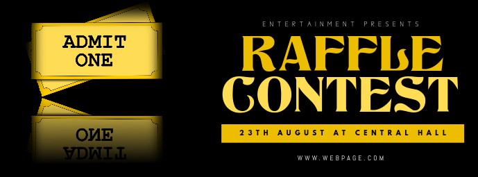 Raffle Event Facebook Cover Template | PosterMyWall