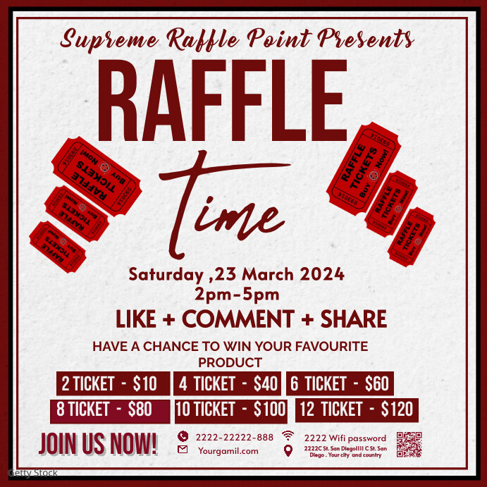 Raffle Flyer, Raffle Ticket Flyer, Giveaway F Template | PosterMyWall
