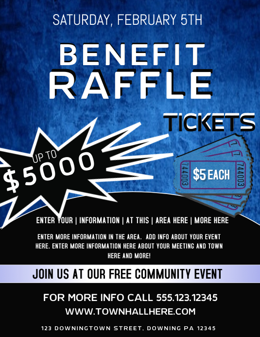 Cell Phone Raffle Flyer Copy of RAFFLE | PosterMyWall