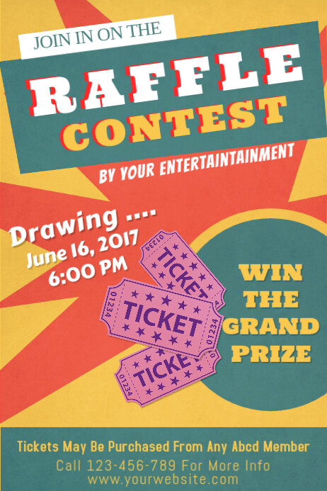 Company Raffle Flyer Examples Simple 2.69K+ Free Raffle Flyer Templates | PosterMyWall