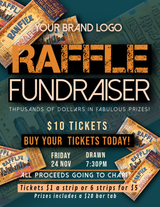 Plantilla de Raffle flyer templates | PosterMyWall