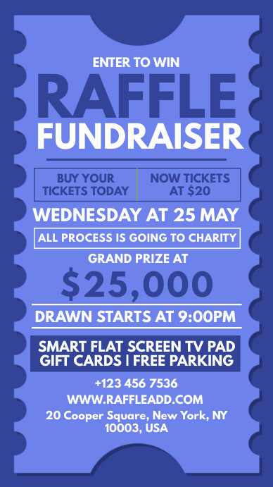Facebook Raffle Template raffle fundraiser Template | PosterMyWall