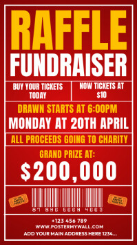 raffle fundraiser Template | PosterMyWall