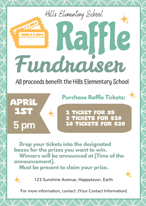 Copy of Raffle Fundraiser Flyer, | PosterMyWall