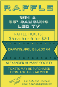 Design a Winning Raffle Flyer | PosterMyWall
