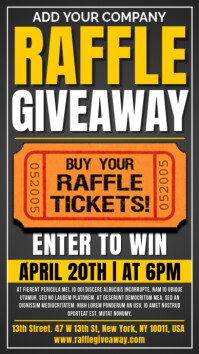 Join The Raffle Sample raffle contest Template | PosterMyWall