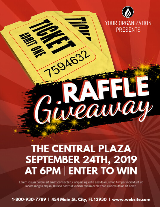 Store Raffle Letter Sample Tagalog Raffle Giveaway Template | PosterMyWall
