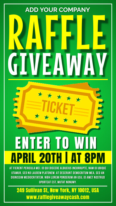 raffle giveaway Template | PosterMyWall