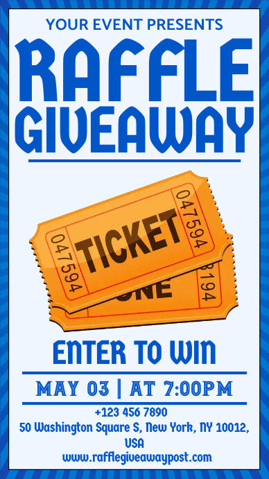 raffle giveaway Template | PosterMyWall