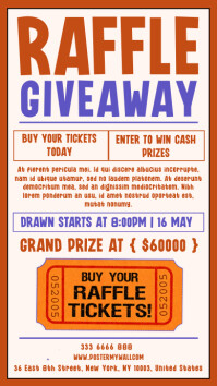Store Opening Raffle Template raffle giveaway Template | PosterMyWall