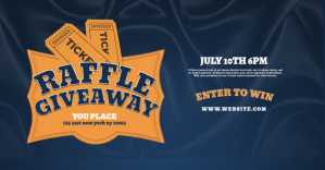 Raffle Giveaway Facebook Flyer Template