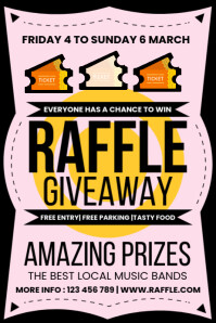 Raffle Ticket Competition Poster Template | PosterMyWall