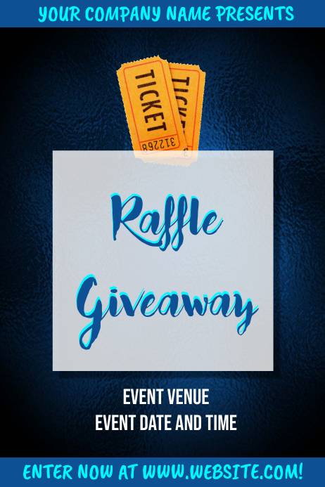 Weekly Raffle Banner Raffle Giveaway Poster Template | PosterMyWall