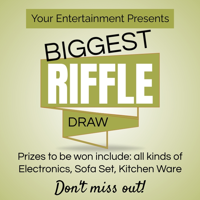 Raffle IG Template | PosterMyWall