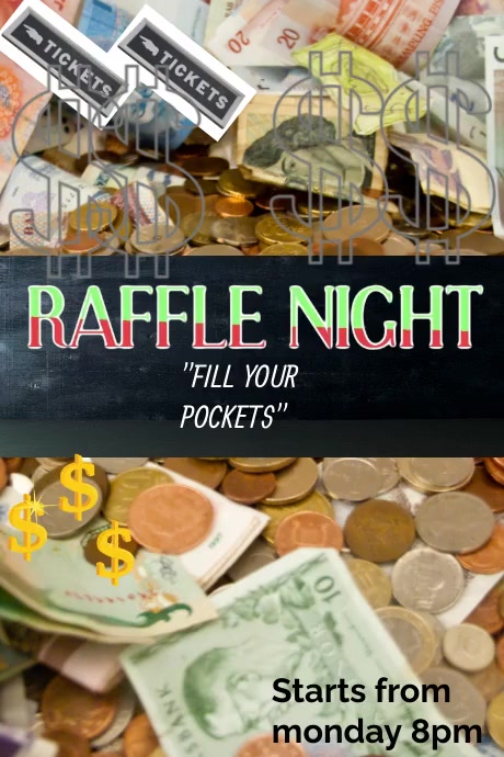 Saturday Night Raffle Draw Copy of RAFFLE NIGHT POSTER TEMPLATE | PosterMyWall