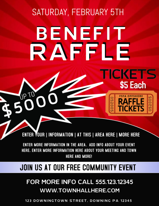 RAFFLE Template | PosterMyWall