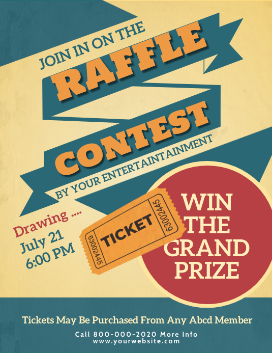 Raffle Poster Template | PosterMyWall