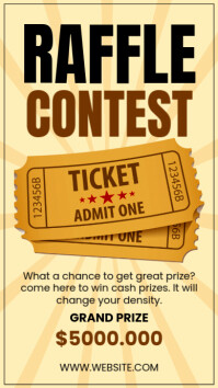 Raffle Ticket Competition Instagram Story template