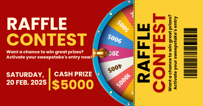 Raffle Contest Facebook Post Template | PosterMyWall