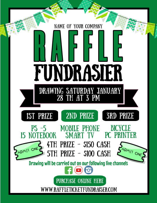 Raffle Ticket Contest Flyer Template PosterMyWall Raffle Ticket Contest Flyer Template PosterMyWall