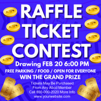 Raffle Ticket contest flyers Template | PosterMyWall